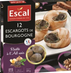 12 ESCARGOTS DE BOURGOGNE A L'AIL NOIR 89G