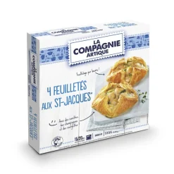 4 FEUILLETES PANIERS ST JACQUES 4 X 80 GR