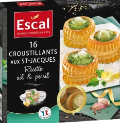 16 MINI FEUILLETES ST JACQUES 170GR