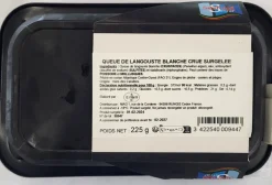 1 QUEUE DE LANGOUSTE BLANCHE CRUE 225G