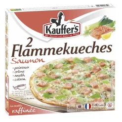 2 TARTES FLAMBEES SAUMON ET POIREAUX 540GR