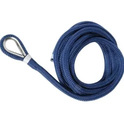 AMARRAGE SOUPLE AVEC ÉPISSURE ET COSSE INOX RENFORCÉE BLEU - CABESTO