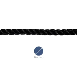 AMARRE POLYESTER 3 TORONS - NOIR - MEYER-SANSBOEUF