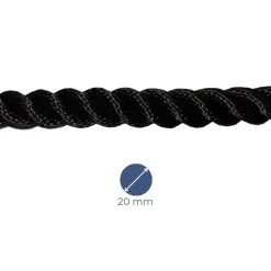 AMARRE POLYESTER 3 TORONS - NOIR - MEYER-SANSBOEUF