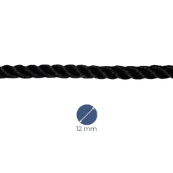 AMARRE POLYESTER 3 TORONS - NOIR - MEYER-SANSBOEUF