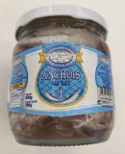 ANCHOIS ENTIERS AU SEL POT 296G