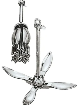 Ancre à grappin bateau inox - OSCULATI