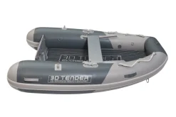Annexe plancher gonflable type catamaran - Twin Fastcat grise - 3D Tender