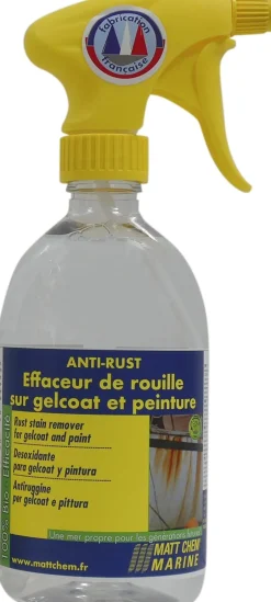 ANTI RUST - Effaceur de rouille sur gelcoat - spray de 500 ml