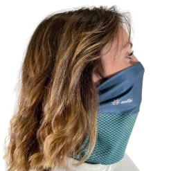 Bandeau / Cache Cou intérieur polaire extérieur drystop ANFIBI Vert/bleu