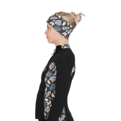 Bandeau néoprène de longe côte noir/floral MELLOW SEA ANFIBI