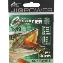 Bas de ligne Acier 40cm Ryder |Powerline