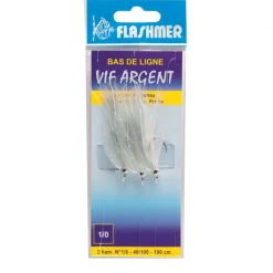 BAS DE LIGNE FLASHMER VIF' ARGENT 1/0 blanc