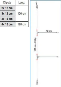 BAS DE LIGNE NYLON FLASHMER JAPONAIS