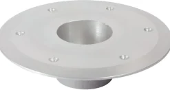 Base de rechange aluminium anodisé poli - fixation coté sol