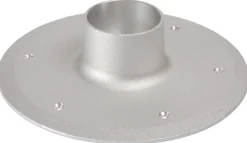 Base de rechange aluminium anodisé poli - fixation coté sol