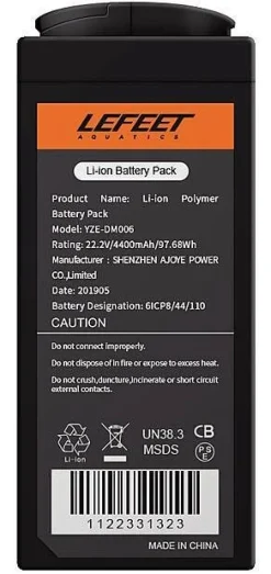 Batterie Li Ion seule pour scooter sous-marin S1 PRO LEFEET