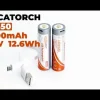 Batterie rechargeable 18650 charge USB 3400 mAh ORCATORCH