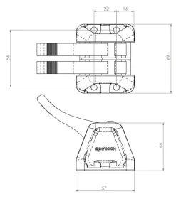 BLOQUEUR DOUBLE 6/10 mm 400kg - SPINLOCK