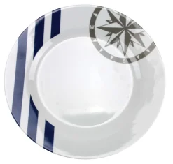 Boite de 16 pièces: 12 assiettes rondes + 4 mugs - marina