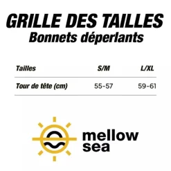 Bonnet déperlant polaire pour sports nautiques Noir/Jaune MELLOW SEA ANFIBI