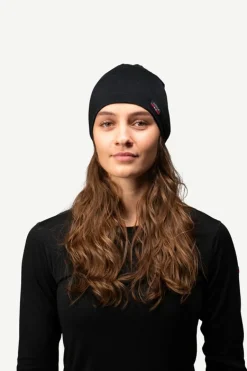 Bonnet Merino BREEZE MERINO 150 BEANIE BLACK DEVOLD