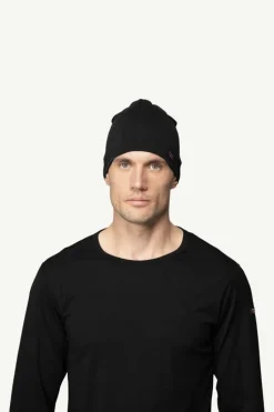 Bonnet Merino BREEZE MERINO 150 BEANIE BLACK DEVOLD