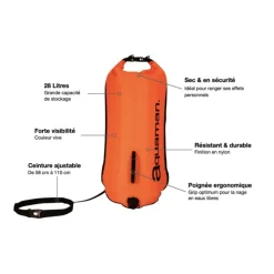 Bouée de nage et triathlon 28 litres AQUAMAN