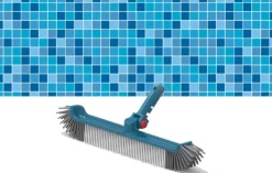 Brosse de paroi 48cm avec angle ajustable blue line