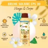 BRUME FPS 30 HP ET BRONZAGE MONOI DE TAHITI LOVEA