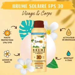 BRUME FPS 30 HP ET BRONZAGE MONOI DE TAHITI LOVEA