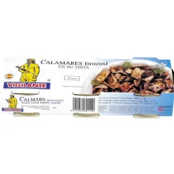 Calmars dans leur encre Vigilante Tripack 3x80g