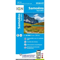 Carte Top 25 - 3530ET Samoens/Haut-Giffre