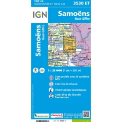Carte Top 25 - 3530ET Samoens/Haut-Giffre