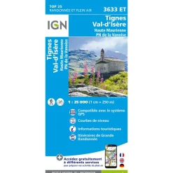 Carte Top 25 - 3633ET Tignes Val D'Isere