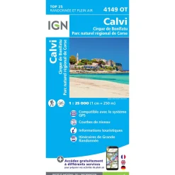 Carte Top 25 - 4149OT Calvi