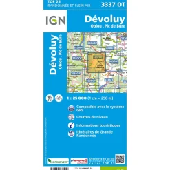 Carte Top 25 - 3337OT Devoluy