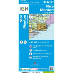 Carte Top 25 - 3742OT Nice Menton