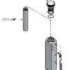 Cartouche filtrante pour compresseur ATLANTIC 6m3/h à moteur thermique NARDI