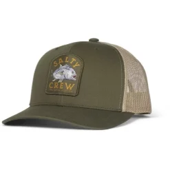 CASQUETTE / CHAPEAU SALTY CREW ULUA RETRO TRUCKER HOMME COULEUR MOSS/KHAKI TAILLE 1Sz