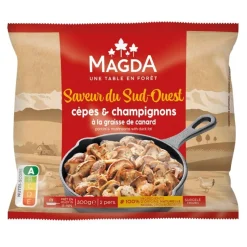 CEPES ET CHAMPIGNONS A LA GRAISSE DE CANARD 300G MAGDA SURGELE