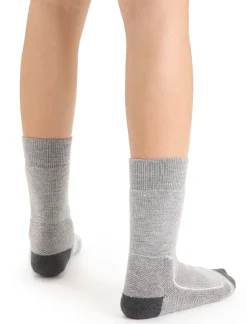 Chaussettes femme chaude HIKE+ HEAVY CREW JET HTHR ICEBREAKER
