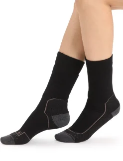 Chaussettes femme HIKE+ MEDIUM CREW BLACK ICEBREAKER
