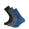 Chaussettes Merinos DAILY MERINO LIGHT SOCK 3PK FLOOD MIX 41-46 DEVOLD