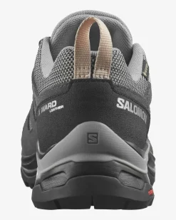Chaussures basses randonnée Femme X WARD LEATHER GTX W Gull/Black/Eb SALOMON