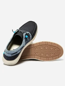 Chaussures bateau en toile GEOBOAT NAVY + DENIM TBS
