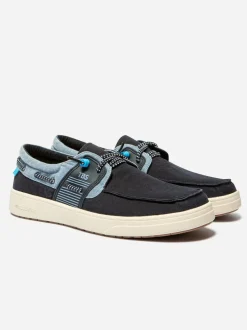 Chaussures bateau en toile GEOBOAT NAVY + DENIM TBS