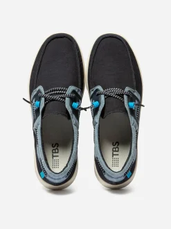 Chaussures bateau en toile GEOBOAT NAVY + DENIM TBS