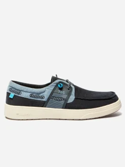 Chaussures bateau en toile GEOBOAT NAVY + DENIM TBS