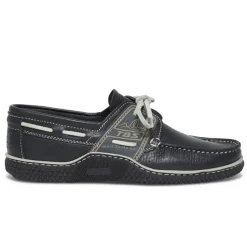 Chaussures homme bateau GLOBEK marine/froment TBS